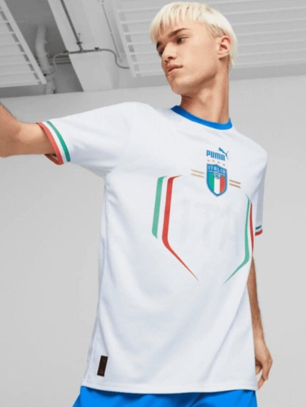 Puma Italy 2022 Away Soccer Jersey White Size XL